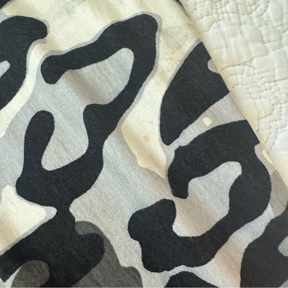 Cache Y2K Cheetah Cocktail Dress. Black and White. Size: Medium. - Picture 5 of 5